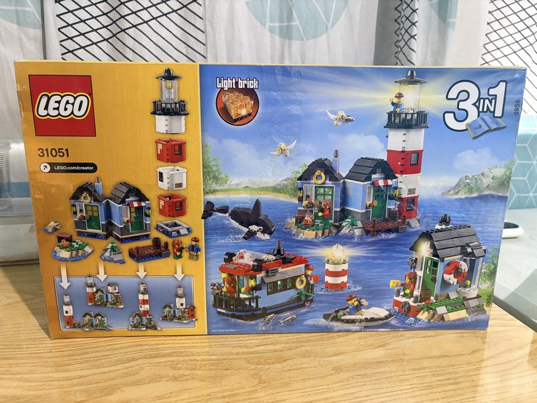 LEGO Creator 3-in-1 Lighthouse 31051 with Light Brick (Category: Lego & Building Sets) located in Mandaluyong City. Submitted by betchaysclutter (Listing ID 1458338290, Image 2). Description: .