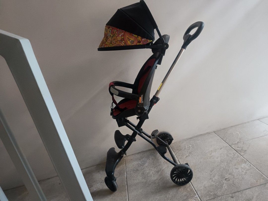 Lightweight Foldable Baby Stroller (Category: Strollers) located in Caloocan City. Submitted by grandbear.616394 (Listing ID 1458332592, Image 2). Description: - Easy to fold and carry, ideal for travel or everyday use. - Canopy offers ample shade for your little one. - Secure harness ensures baby's safety. - Swiveling wheels provide smooth maneuverability. - Shows minor scuffs from normal use, but is in good working condition..