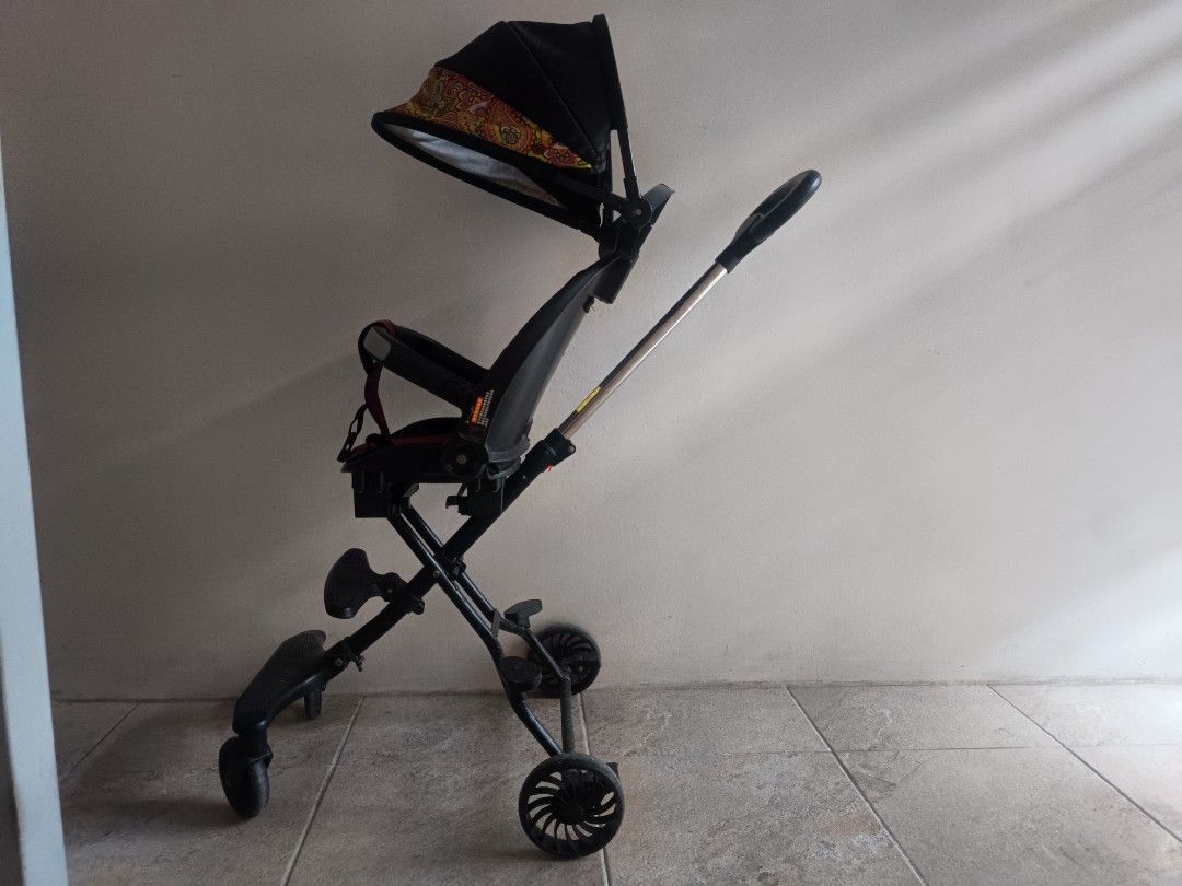 Lightweight Foldable Baby Stroller (Category: Strollers) located in Caloocan City. Submitted by grandbear.616394 (Listing ID 1458332592, Image 1). Description: - Easy to fold and carry, ideal for travel or everyday use. - Canopy offers ample shade for your little one. - Secure harness ensures baby's safety. - Swiveling wheels provide smooth maneuverability. - Shows minor scuffs from normal use, but is in good working condition..