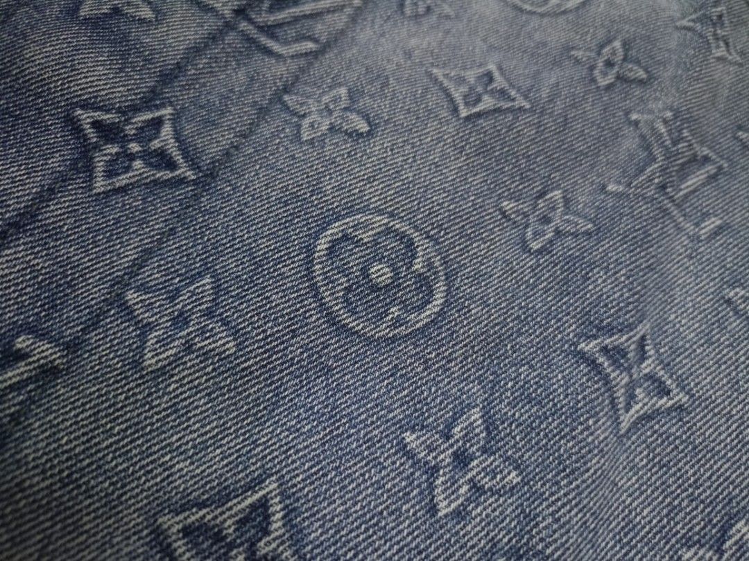LV Monogram Workwear Shirt (Category: Luxury Apparel) located in Valenzuela. Submitted by One.Only.Nan (Listing ID 1458345494, Image 3). Description: S on tag, fits oversized Actual W24" L28" Excellent condition 10 color rate Heavy denim MOP GCASH MAYA AUB BPI VALENZUELA CITY LOC.