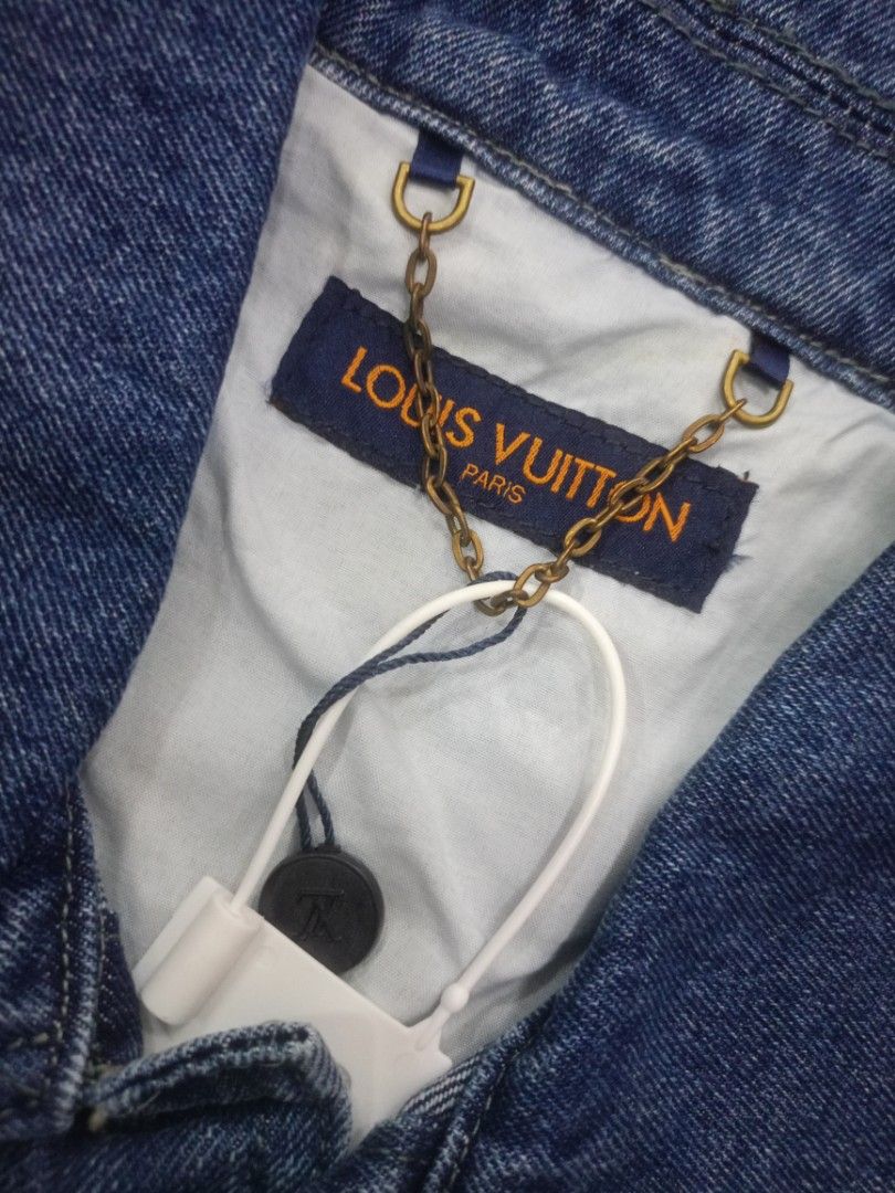 LV Monogram Workwear Shirt (Category: Luxury Apparel) located in Valenzuela. Submitted by One.Only.Nan (Listing ID 1458345494, Image 2). Description: S on tag, fits oversized Actual W24" L28" Excellent condition 10 color rate Heavy denim MOP GCASH MAYA AUB BPI VALENZUELA CITY LOC.