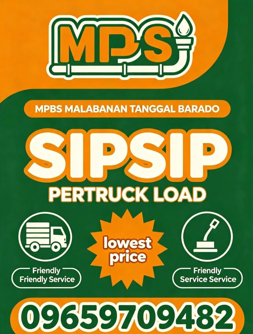 Malabanan sipsip pertruck load (Category: Plumbing Services) located in Manila. Submitted by malabanansipsipservice (Listing ID 1458474122, Image 1). Description: 🛠️ MPBS — MALABANAN • TANGGAL BARADO • SIPHONING PER TRUCK LOAD ✅ MALABANAN NG POZO NEGRO / SEPTIC TANK — Buong paglilinis at pagsipsip ng dumi, putik, at tubig. Mabilis, malinis, at kumpleto — bawat truck load ay sigurado! ✅ TANGGAL BARADO — LAHAT NG KLASE NG BARA — Lababo, inidoro, k