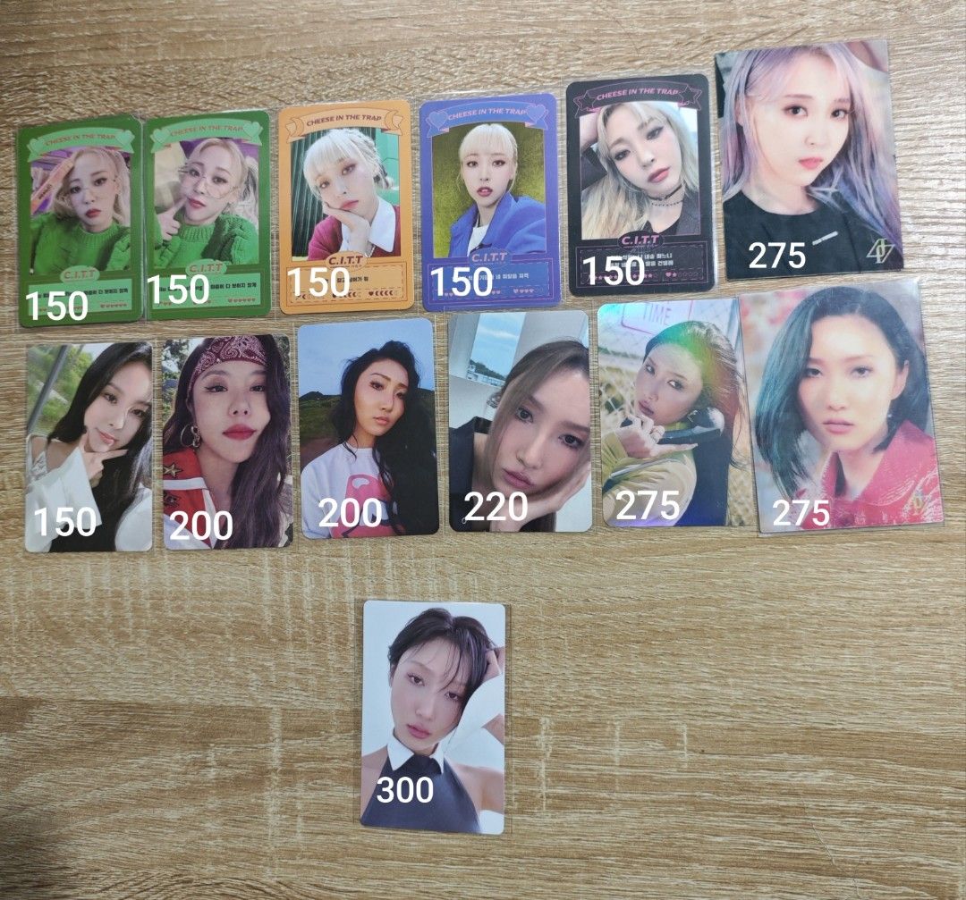 MAMAMOO Photocards (Category: K-Wave Merchandise) located in Makati City. Submitted by m-and-m (Listing ID 1455942425, Image 2). Description: Official MAMAMOO photocards and Lenticular. Price negotiable if bought more than 2. PM for more details. RFS: Duplicate pulls.
