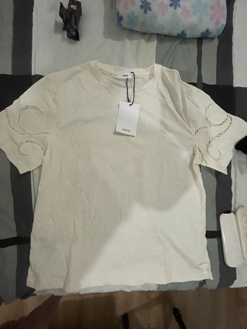 Mango embroidered shirt (Category: Announcements) located in Las Pinas. Submitted by silvader (Listing ID 1458409110, Image 3). Description: Bnwt Ecru Xs but loose fits upto semi medium Lp posted.