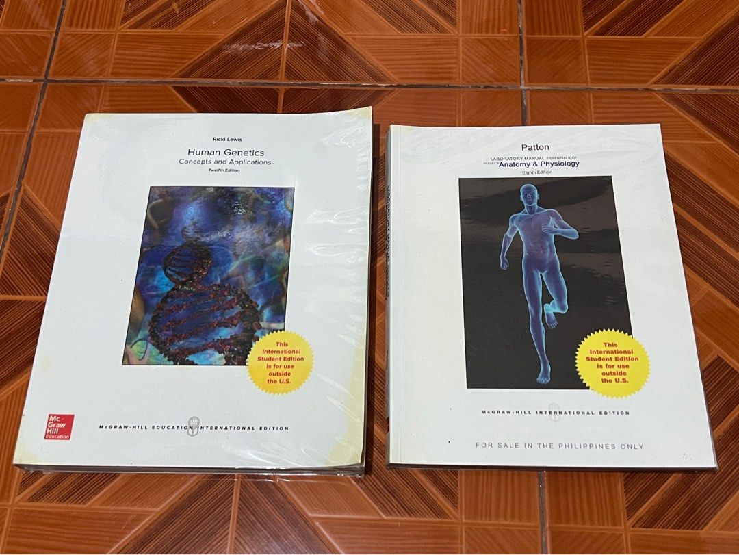 Medtech Books (Category: Textbooks) located in Manila. Submitted by luxcurious (Listing ID 1458432182, Image 1). Description: - Anaphy Lab Manual and Human Applied 8th Edition - Human Genetics Concepts and Applications 12th Edition TAKE ALL FOR 200 RFS: decluttering Bulacan / Manila Area.