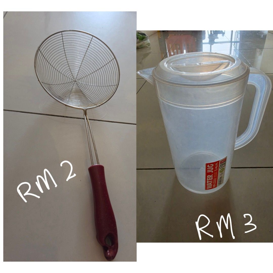 Kitchen Items (Category: Dinnerware & Cutlery) located in Kuala Lumpur. Submitted by hassanraza1996 (Listing ID 1458390132, Image 1). Description: Mixed kitchen items for sale.