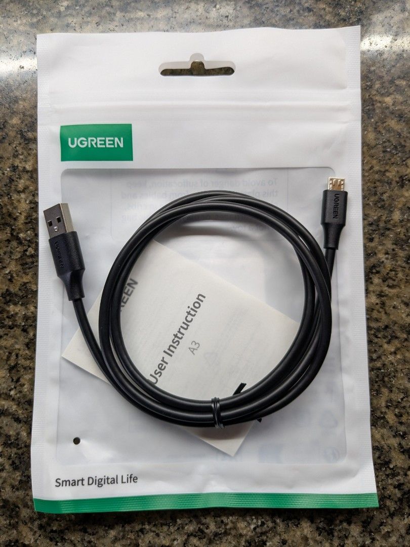 Micro USB Cable (Category: Cables & Adaptors) located in Quezon City. Submitted by joewack (Listing ID 1458365912, Image 1). Description: Micro USB Cable 1m -250 2m -350 loc Quezon City shipping Lalamove Grab LBC cod/gcash/maya.