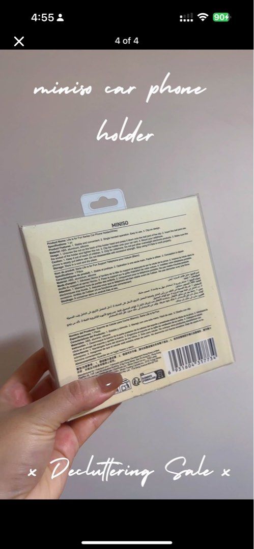 Miniso Car Phone Holder (Category: Mounts & Holders) located in Mandaluyong City. Submitted by _anjconcepcion (Listing ID 1458482518, Image 2). Description: .