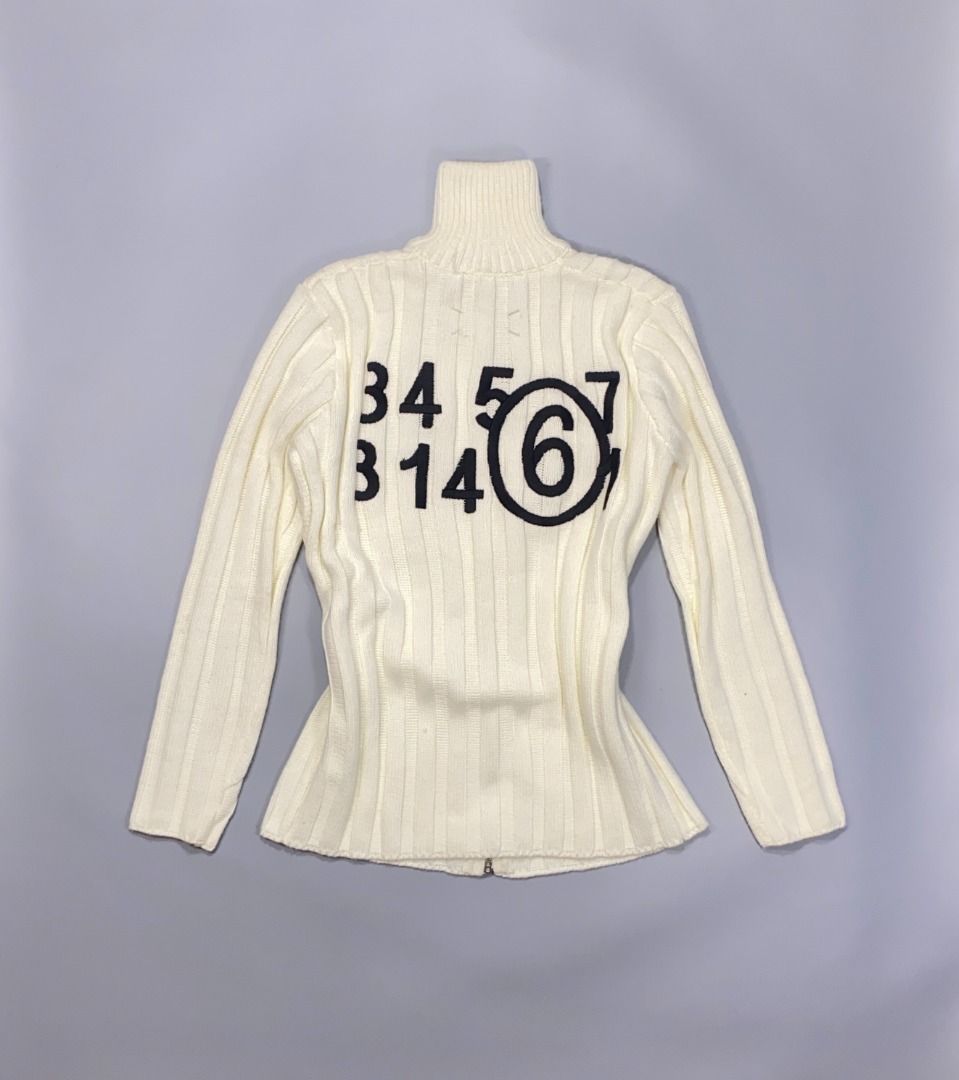 ‘MM6 MARTIN MARGIELA KNITT JACKET’ (Category: Coats, Jackets and Outerwear) located in San Jose. Submitted by retro.co (Listing ID 1458401321, Image 3). Description: ‘MM6 MARTIN MARGIELA KNITT JACKET’ •Excellent Condition •Flaws: NO FLAWS •Color rate: (9.5/10) •Width: (20) •Length: (25) READ BEFORE PURCHASING -Sure Buyers only. -DM me to confirm order, no DM will automatically be cancelled .