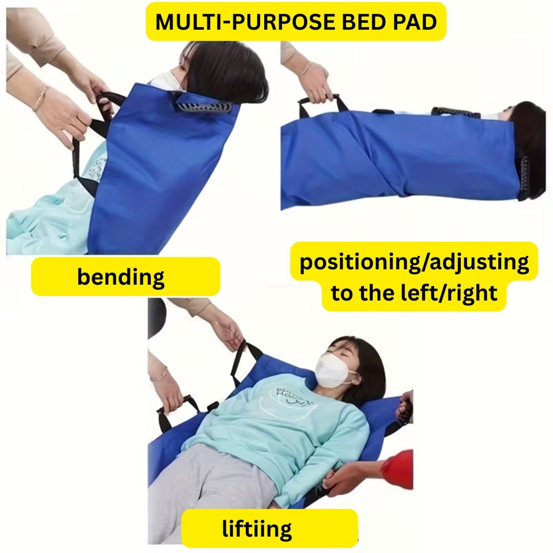 Multipurpose Positioning Bed Pad for elderly or bedridden (Category: Sanitary Hygiene) located in Rizal. Submitted by detskiggg (Listing ID 1458423916, Image 2). Description: MULTI PURPOSE POSITIONING BED PAD For easy positioning and/or lifting elderly or bedridden Very slightly used/good as new, no issue Original Price: Php450 Selling for Php280 only Location: Ridgemont, Taytay, Rizal.