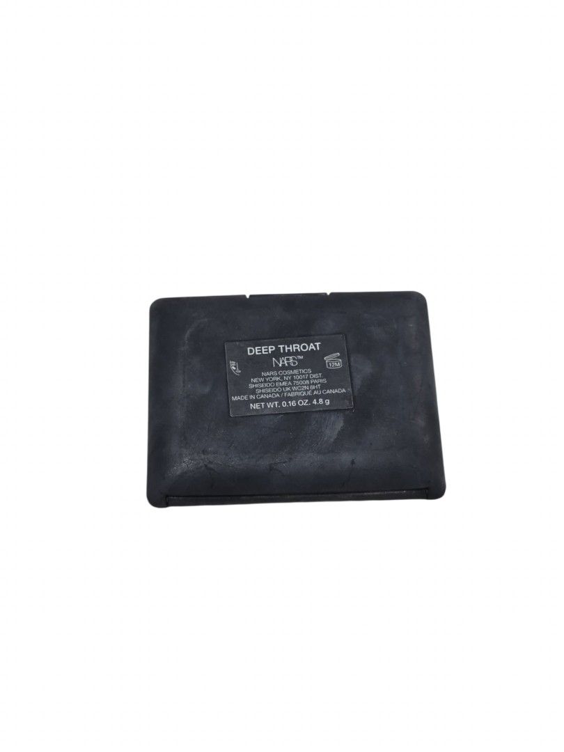 NARS Deep Throat Blush (Category: Makeup) located in Taguig. Submitted by altainfante (Listing ID 1458357376, Image 2). Description: - NARS Blush in shade 'Deep Throat', full size - Classic peachy pink shade - Significant amount of product remaining - Features a compact with a mirror - Perfect for achieving a natural-looking flush - Reason for selling: Not reaching for it often.