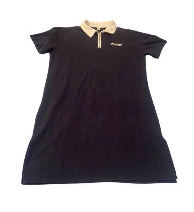 Navy Blue Zip Up Polo Dress (Category: Dresses) located in Manila. Submitted by declutter.k (Listing ID 1458455142, Image 1). Description: - l on tag - width: 20 in - length: 37 in.