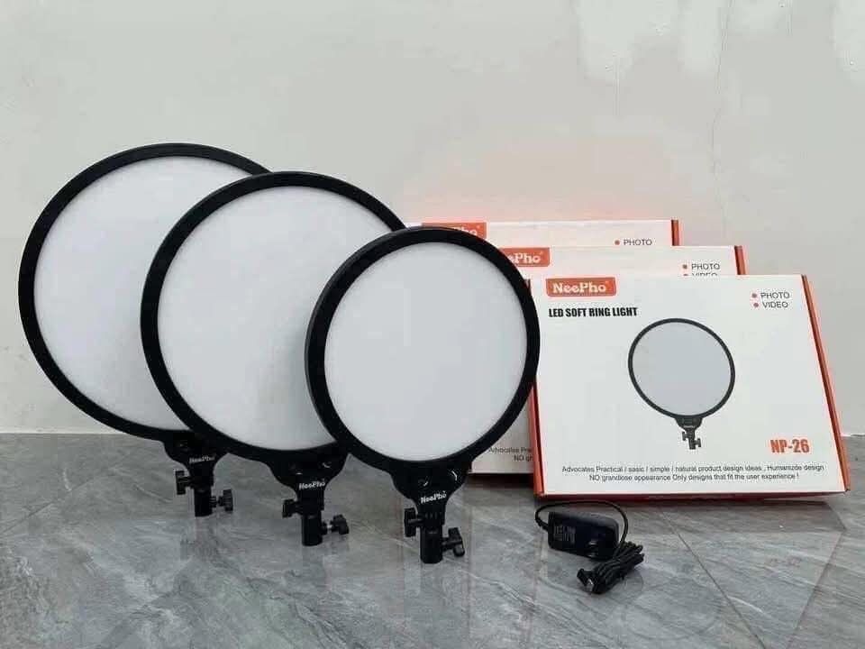 NeePho Led Soft Ring Light With Stand (Category: Lighting & Studio Equipment) located in Manila. Submitted by lyfrancois14 (Listing ID 1458320529, Image 2). Description: NeePho Led Soft Ring Light With Stand NP-26 850php NP-33 1200php NP-36 1300php.