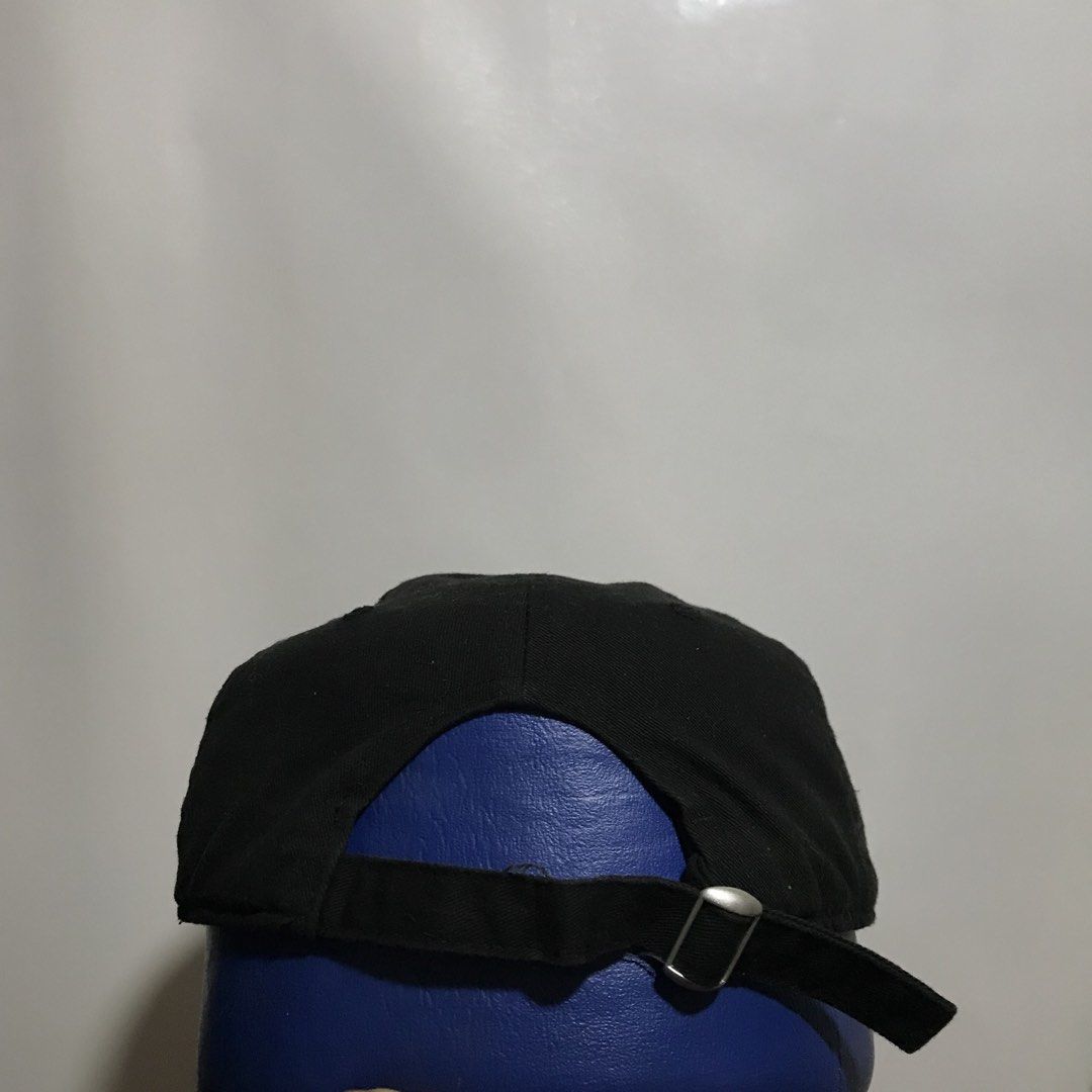 New Era x Thrasher Flame Logo Dad Cap Black (Category: Caps & Hats) located in Manila. Submitted by matias_10sstwr (Listing ID 1458326338, Image 3). Description: - Brand: New Era - Design: Black dad cap with embroidered Thrasher flame logo on front - Features: New Era logo on side, adjustable strap at back - Material: 100% Cotton - Style: Casual, everyday wear.