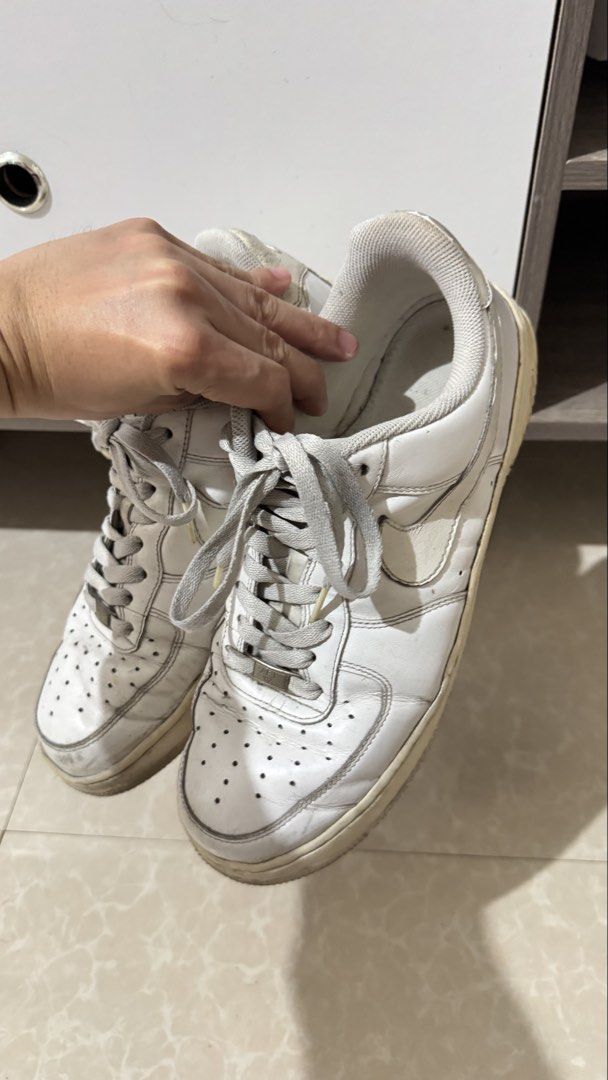 Nike Air Force 1 White & Black Sneakers ( Aspack) (Category: Sneakers) located in Manila. Submitted by natz12 (Listing ID 1458458094, Image 3). Description: Selling aspack - Iconic White Nike Air Force 1s - Classic design, perfect for everyday wear - Plenty of life left in these kicks - Also available: a pair of black Nike Air Force 1s .
