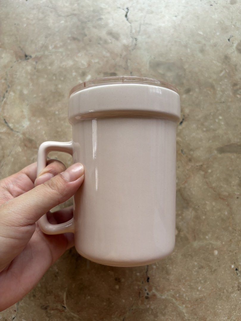 Omega Ceramic Travel Mug, Blush Pink (Category: Coffee & Tea Tableware) located in Quezon City. Submitted by tidyup.lara (Listing ID 1458304153, Image 3). Description: New, unused, with box Sold as is.
