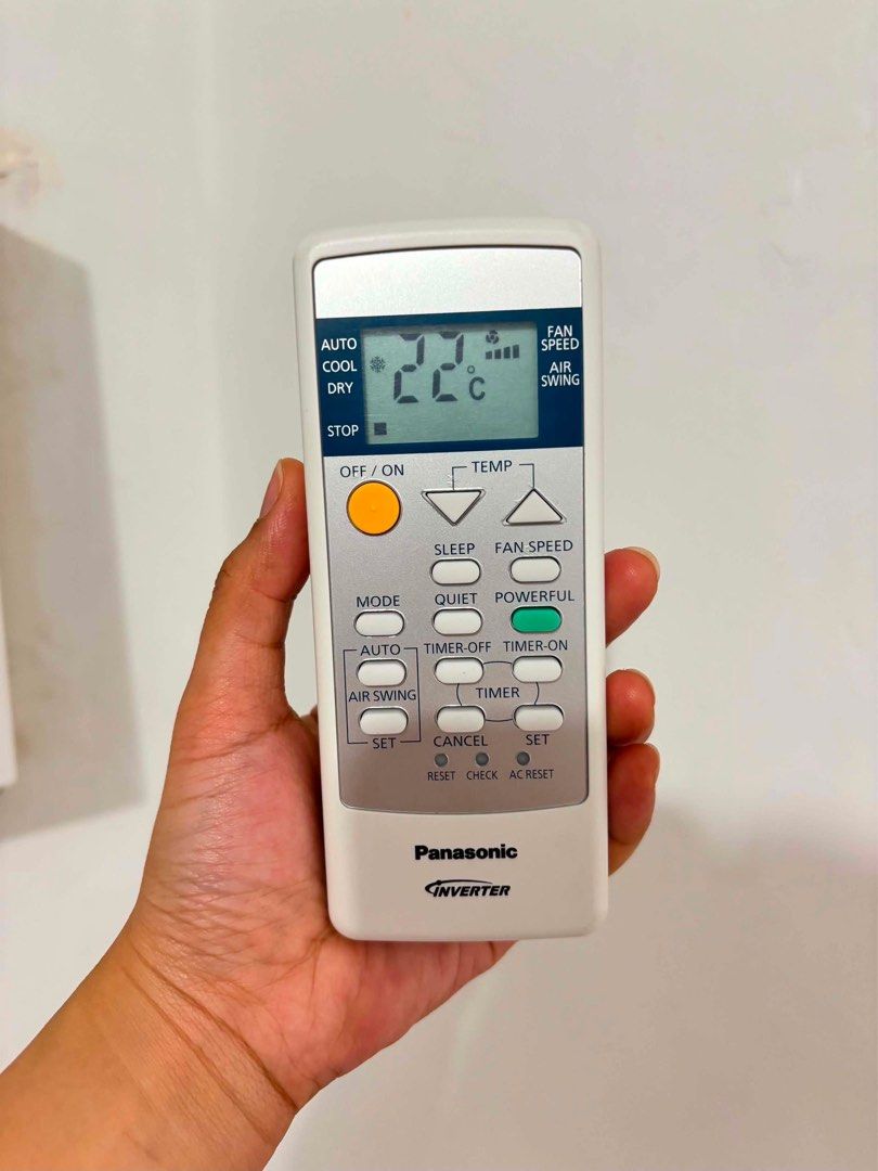 1hp Panasonic Inverter Window Air Conditioner with Remote (Category: Air Conditioning and Heating) located in Manila. Submitted by jeyserae (Listing ID 1458332740, Image 2). Description: - Panasonic Window Air Conditioner with Inverter Technology - Includes Original Remote Control - Multiple Operating Modes: Auto, Cool, Dry, Fan - Convenient Features: Timer, Sleep Mode, Air Swing - Efficiently cools your room - Ready for pickup.