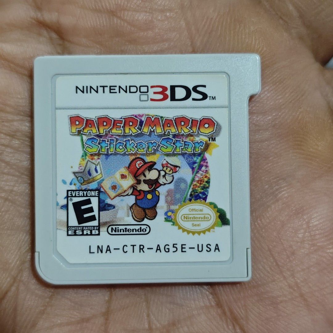 Paper Mario Stickers Star 3DS Game (Category: Nintendo) located in Quezon City. Submitted by shopme_gadget30 (Listing ID 1458371377, Image 1). Description: kindly read the details first for sale fixed price good Condition tested and working game card / Cart Only No Case compatible to Nintendo 3DS/2DS/DS usa region Shoopppppeee —,✅ can check out pm for the linnnkkk (If shoopppee check out, price is higher because of shooppppeee deduction qc area m