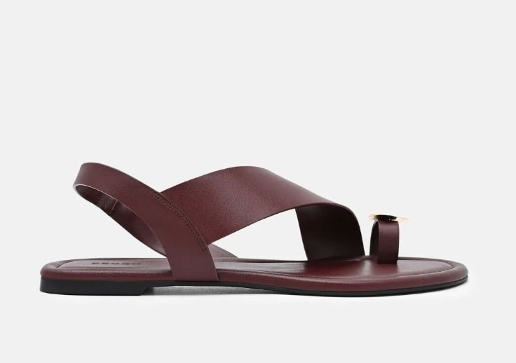 Pedro Alexis Leather Slingback Sandals - Wine (Category: Flats & Sandals) located in Makati City. Submitted by cht1992 (Listing ID 1458364679, Image 2). Description: - Brand: Pedro - Color: Burgundy - Style: Slingback sandals - Features: Toe loop design, gold accent - Sole: Comfortable flat sole - Ease of Use: Easy slip-on style - Versatility: Great for casual outings or dressing up an outfit, versatile color - Size 36 - Shoes only, no box - Worn