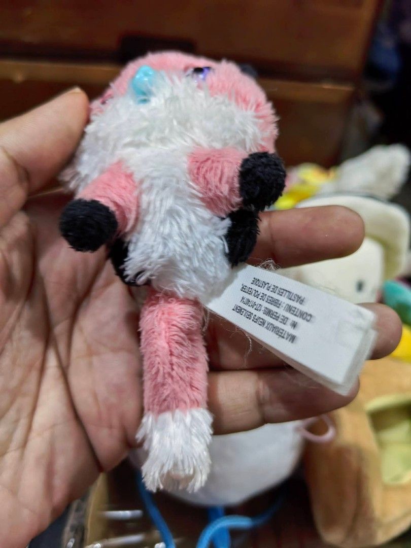 Plush - Pink and White Plush Toy (Category: Plushies & Soft Toys) located in Cebu City. Submitted by dudes_villanueva (Listing ID 1458346589, Image 3). Description: Plush - Pink and White Plush Toy 📌 Resembles a Hatchimals character, featuring fuzzy fur, a winking plastic eye, and a pacifier-like nose detail..