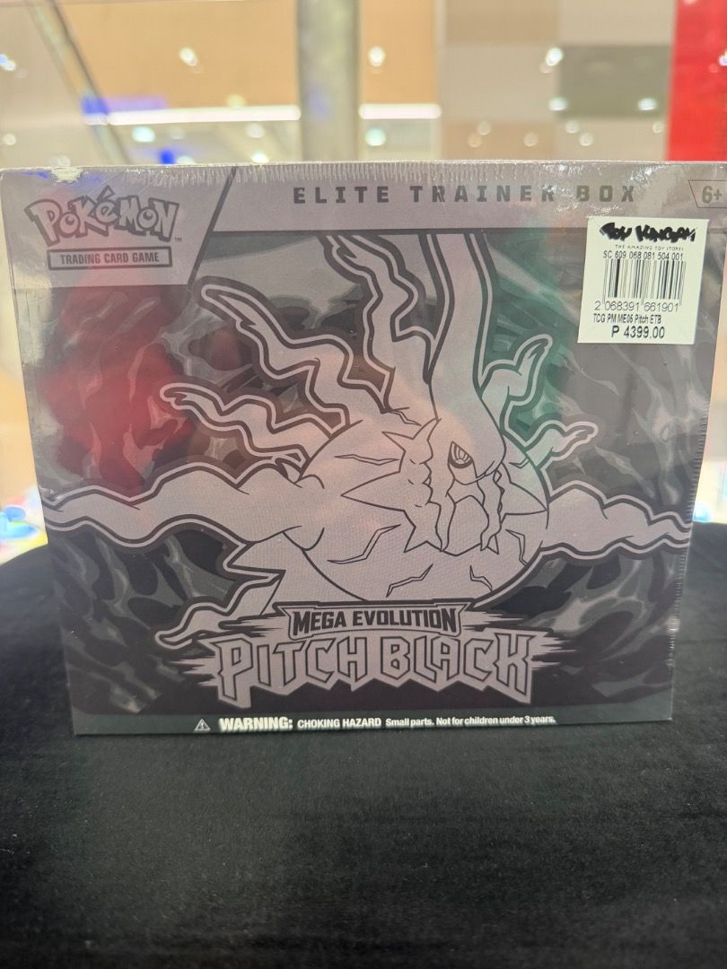 Pokemon TCG Pitch Black Elite Trainer Box (Category: Card Boxes & Cases) located in Caloocan City. Submitted by abelbel029 (Listing ID 1458369529, Image 1). Description: From TK. Brand new sealed with receipt.