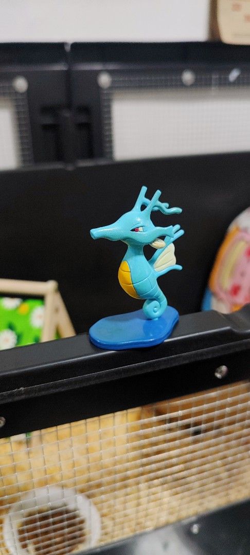 Pokemon Tomy Kingdra Figure (Category: Figurines & Statues) located in Caloocan City. Submitted by peakyblinda (Listing ID 1458492155, Image 1). Description: - Brand: Tomy - Pokemon: Kingdra - Color: Blue and Yellow - Type: Collectible Figurine - Condition: Good! definitely not glued to base. Location: Quezon City, Novaliches or North Caloocan .