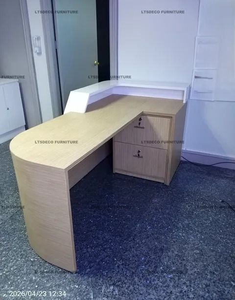 RECEPTION TABLE OFFICE PARTITION (Category: Office Furniture & Fixtures) located in Quezon City. Submitted by fierce.angelltsdeco (Listing ID 1458304883, Image 1). Description: LTSDECO Home and Office Furniture Trading MANUFACTURER • FABRICATOR • SUPPLIER Looking for office furniture, modular partitions, workstations, or customized furniture? We can help! LTSDECO Home and Office Furniture Trading is a trusted manufacturer, fabricator, and supplie