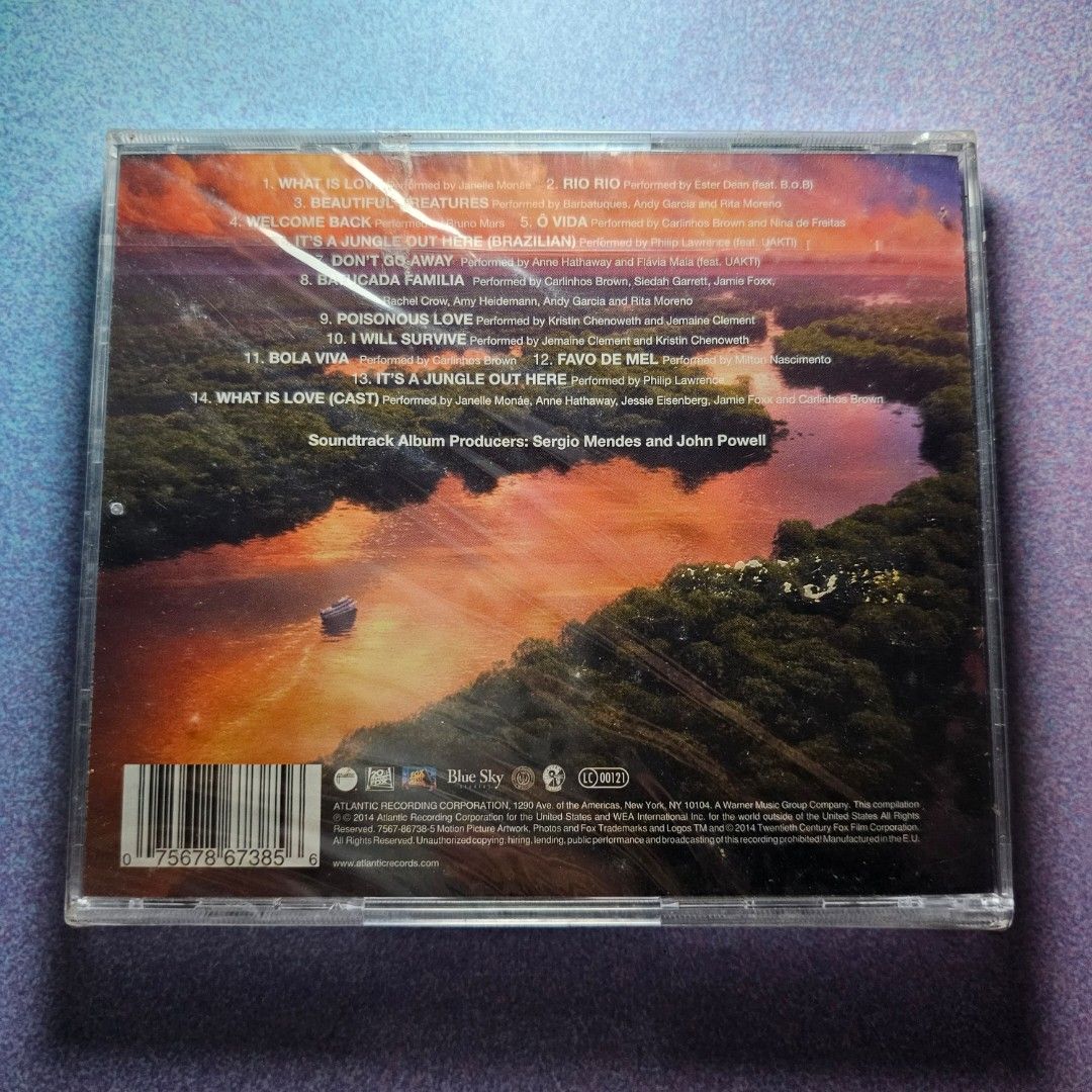 Rio - Original Soundtrack - sealed (Category: CDs & DVDs) located in Quezon City. Submitted by serefrenpaz (Listing ID 1458474405, Image 2). Description: Good Day Buyers! 💖💖💖Here are the PAYMENT payment options 💖💖💖 ✨1. GCash - 09164862096 ✨2. Bank Deposit - BPI, BDO, Unionbank, Landbank, Palawan, Cebuana ✨3. Paypal for international buyers 💕💕💕Meet Up Options💕💕💕 ✨1. McDo Kamias Quezon City ✨2. Jolibee Anonas Kamias Intersection ✨3. KFC