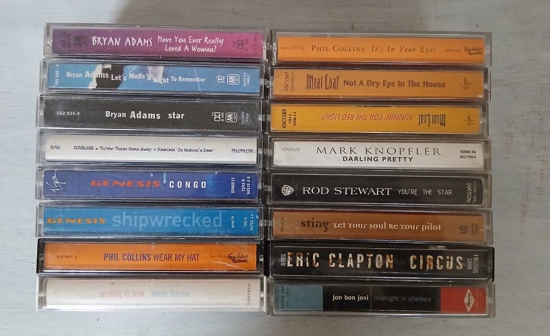 rock legends EPs (Category: CDs & DVDs) located in Tarlac. Submitted by fastturtle.53aea3 (Listing ID 1458386396, Image 3). Description: POP ROCK SOLO ARTIST Rare EPs set P2,800 ADD Featured artist Bon Jovi Bryan adams Eric clapton Phil collins Rod stewart Meat loaf Genesis Mark knopler Sting ALL IN GOOD TO MINT LIKE NEW CONDITION NO MOLDS NO PENMARKS cases not graded All import Mode of payment Gcash Plawan pay Bdo pay Courier Jnt Jrs Lbc cop.
