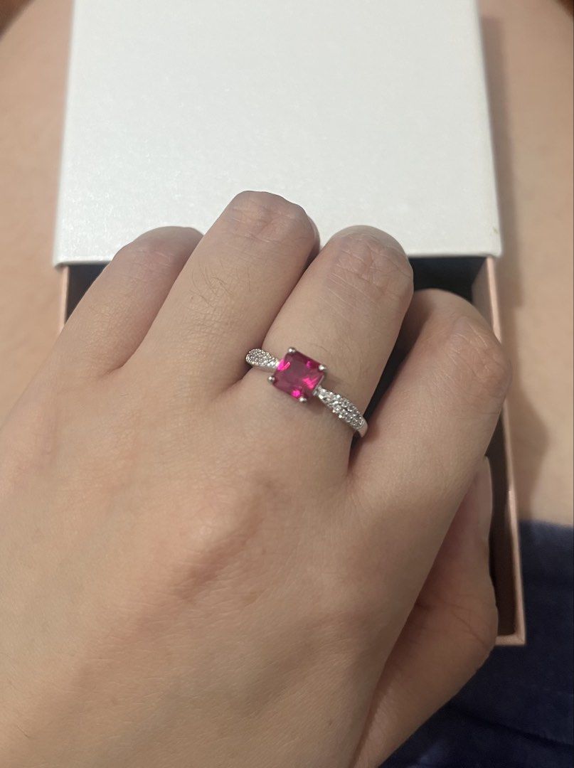 Ruby ring (Category: Body Jewelry) located in Quezon City. Submitted by bcbiteshop (Listing ID 1458341393, Image 3). Description: Ruby ring from China Size of ring is adjustable.