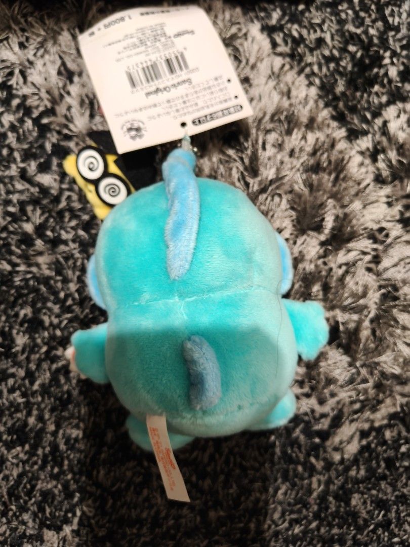 Sanrio Hangyodon (Category: Character Goods) located in Pasay City. Submitted by biancabee25 (Listing ID 1458395271, Image 2). Description: Sanrio Hangyodon from Japan pasabuy on hand with light stain on eye due to storage with paper tag.