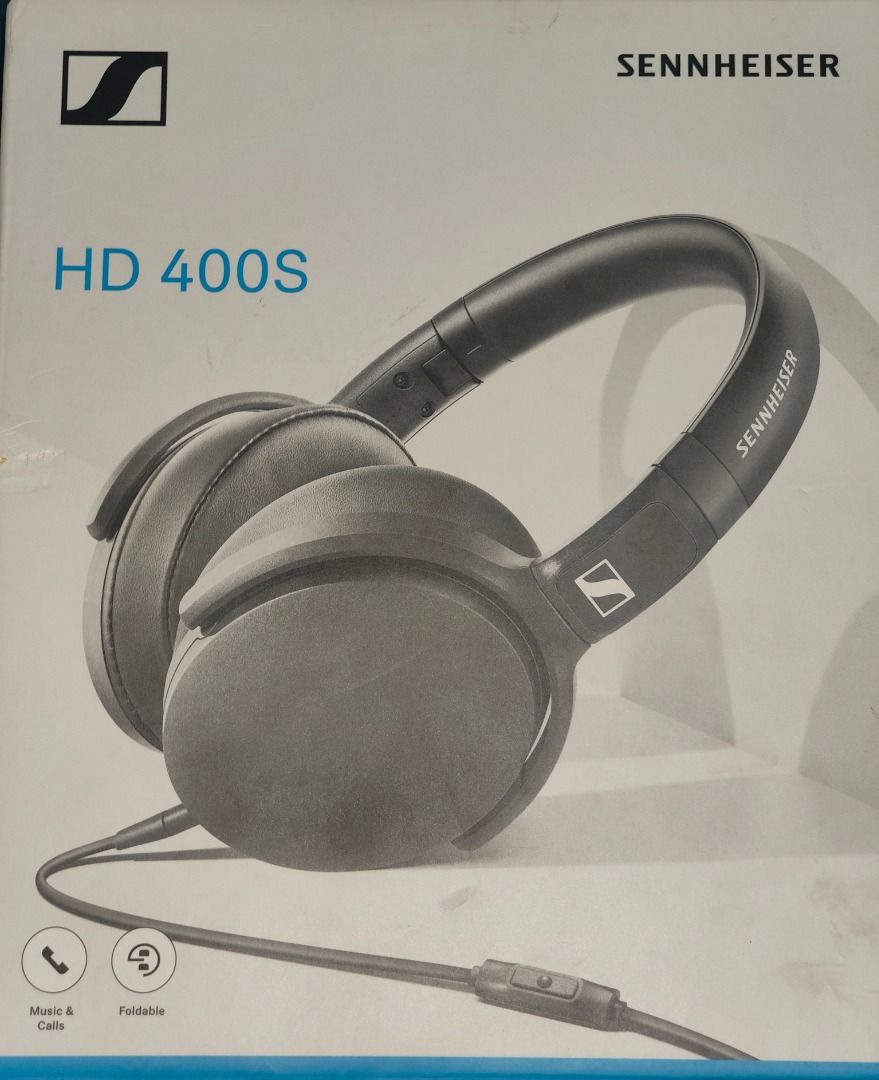 Sennheiser HD 400S Foldable Headphones (Category: Headphones & Headsets) located in Tarlac. Submitted by gcharley7 (Listing ID 1458341167, Image 2). Description: - Sennheiser HD 400S Headphones - Color: Black - Design: Over-ear - Features: Foldable for portability, built-in microphone for calls and music - Connectivity: Wired with in-line controls - Sound: Great quality for everyday listening *no ear pads (You can buy replacement ear pads online 