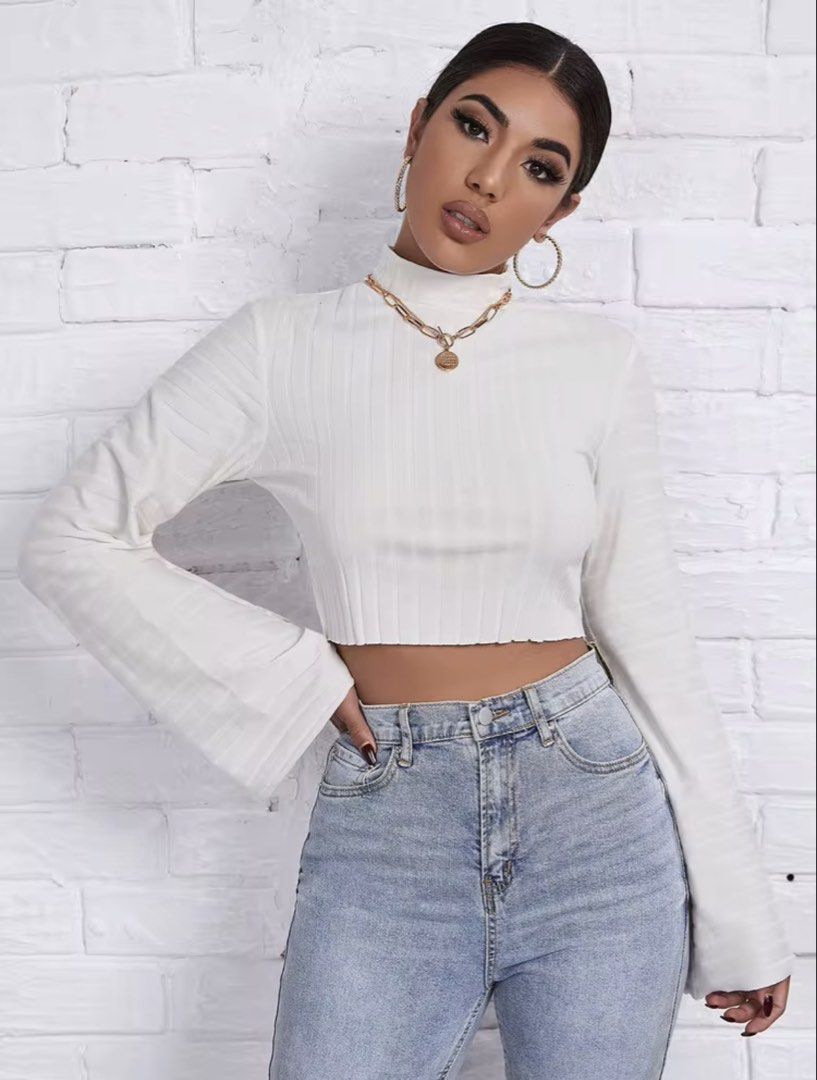 SHEIN Bell Sleeve Top (Category: Blouses) located in Quezon City. Submitted by qcprlvd (Listing ID 1458379126, Image 1). Description: .