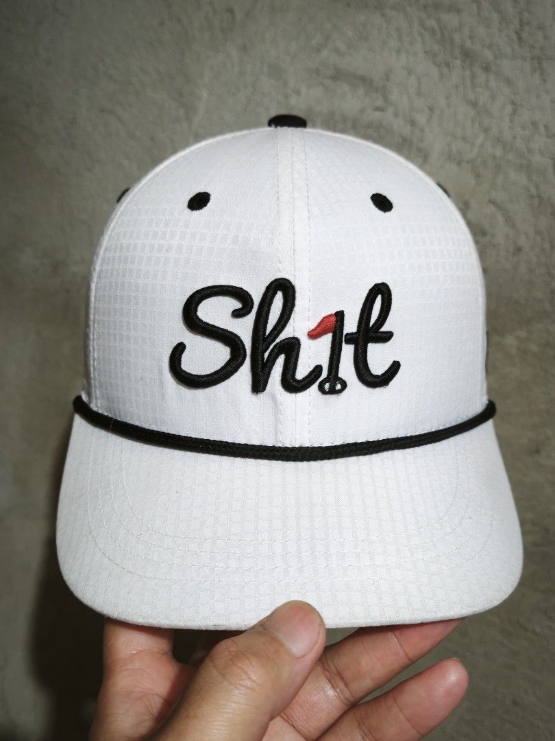 SHIT GOLF HAT (Category: Golf) located in Muntinlupa City. Submitted by themakhatter (Listing ID 1458370839, Image 1). Description: 850 +SF BRAND NEW SHIT GOLF HAT ONE SIZE FITS ALL SNAPBACK ADJUSTMENT DRI-FIT/LIGHTWEIGHT MATERIAL ON HAND ITEM READY TO SHIP.