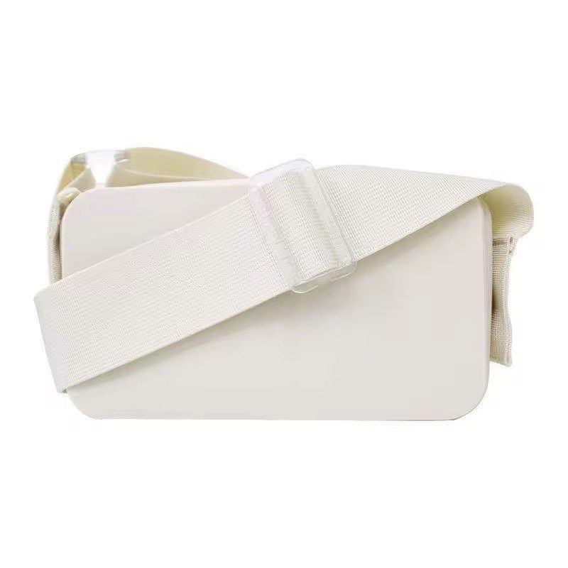 Silicone White Crossbody Bag with Orange Strap (Category: Cross-body Bags) located in Quezon City. Submitted by declutterkyusi (Listing ID 1458394959, Image 1). Description: Rfs: decluttering With free orange strap Like Vi* Ejec*to.