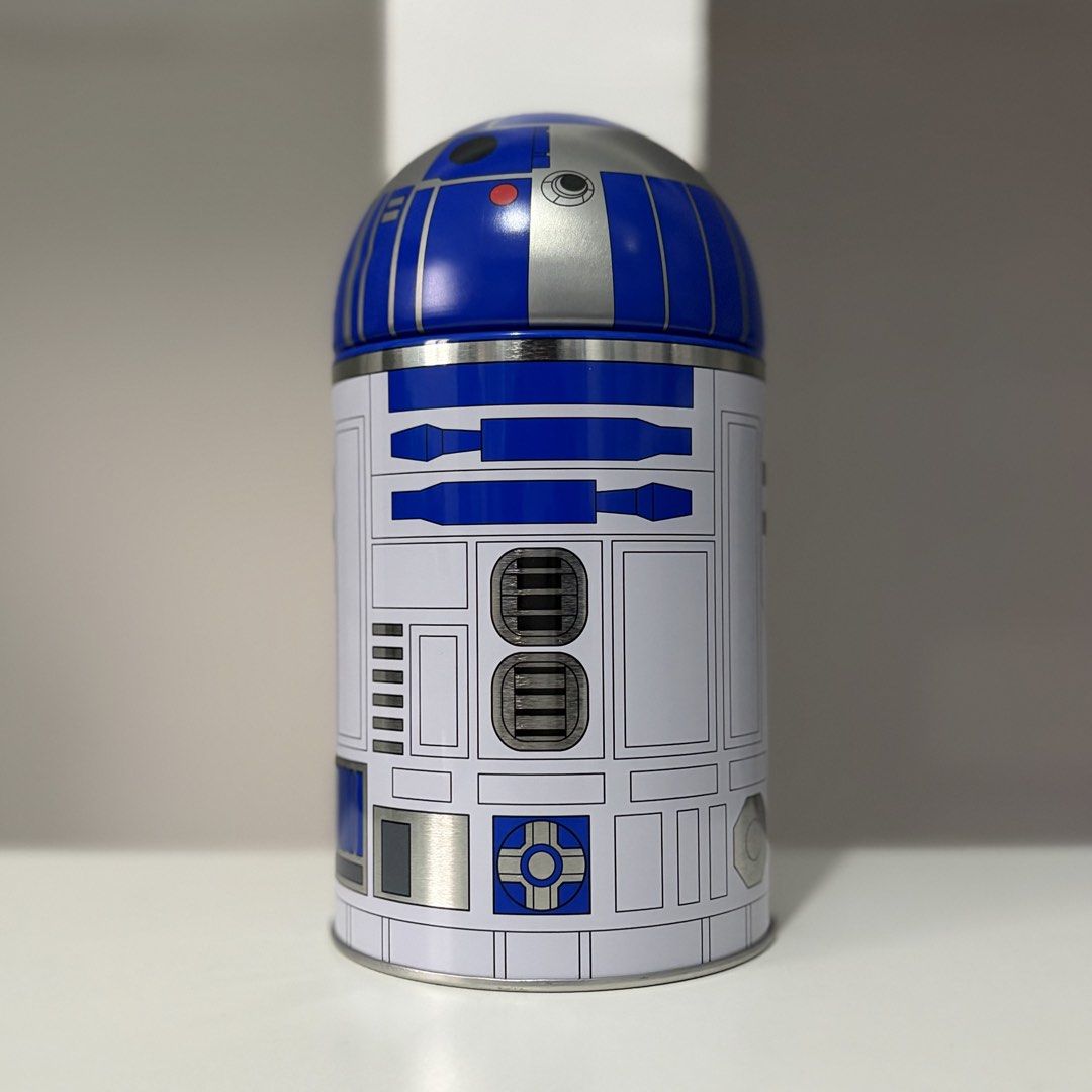 Star Wars x Kirin Canister: R2-D2 (Category: Western Merchandise) located in Santa Rosa. Submitted by shikaricollectibles (Listing ID 1458492925, Image 1). Description: Star Wars x Kirin Canister Price: ₱500 each Location: Santa Rosa, Laguna/ Cubao, QC MOD: J&T/ LBC/ Lalamove MOP: Gcash/ BPI.