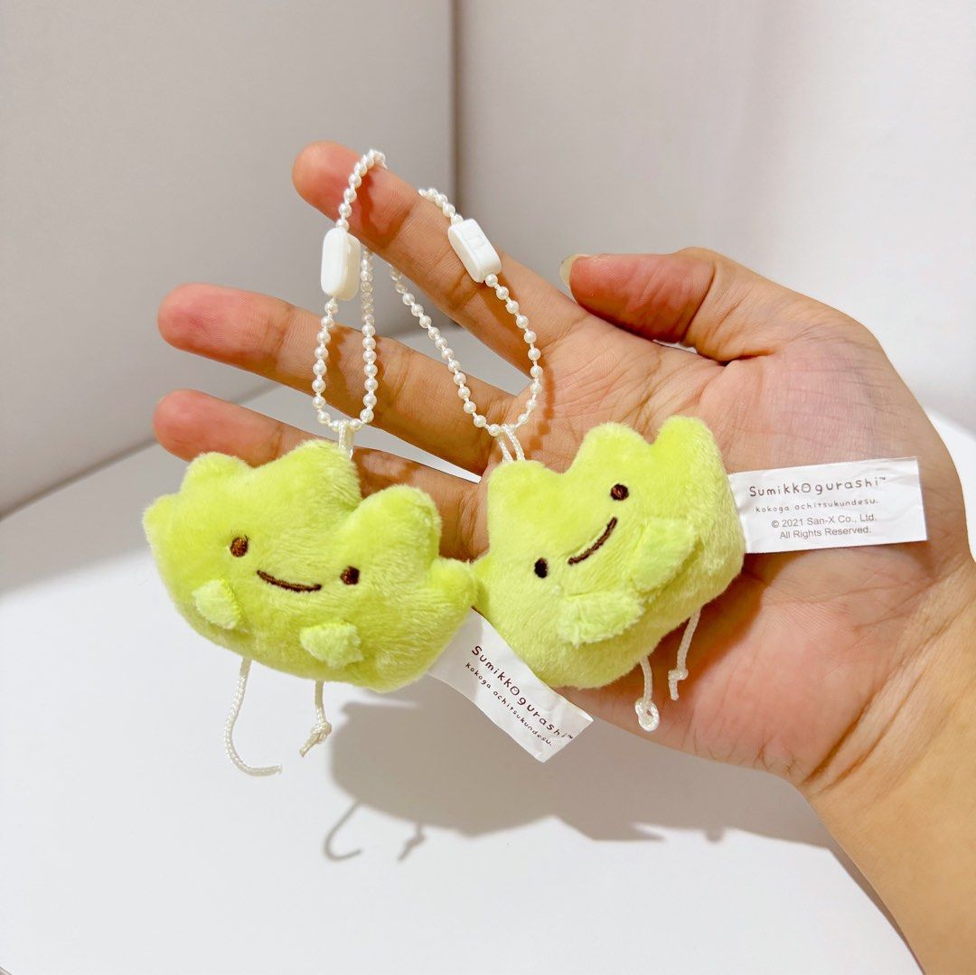 Sumikko Gurashi “Zassou” keychain plush (Category: Plushies & Soft Toys) located in Manila. Submitted by ashyyel_ (Listing ID 1458491877, Image 1). Description: ₱80 each - both for ₱150.