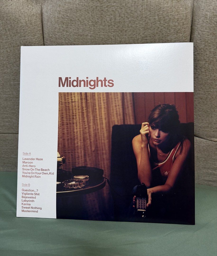 Taylor Swift Midnights Vinyl Record (Category: Vinyls) located in Caloocan City. Submitted by itsykz (Listing ID 1458364573, Image 1). Description: - Never used, only opened to check the vinyl.