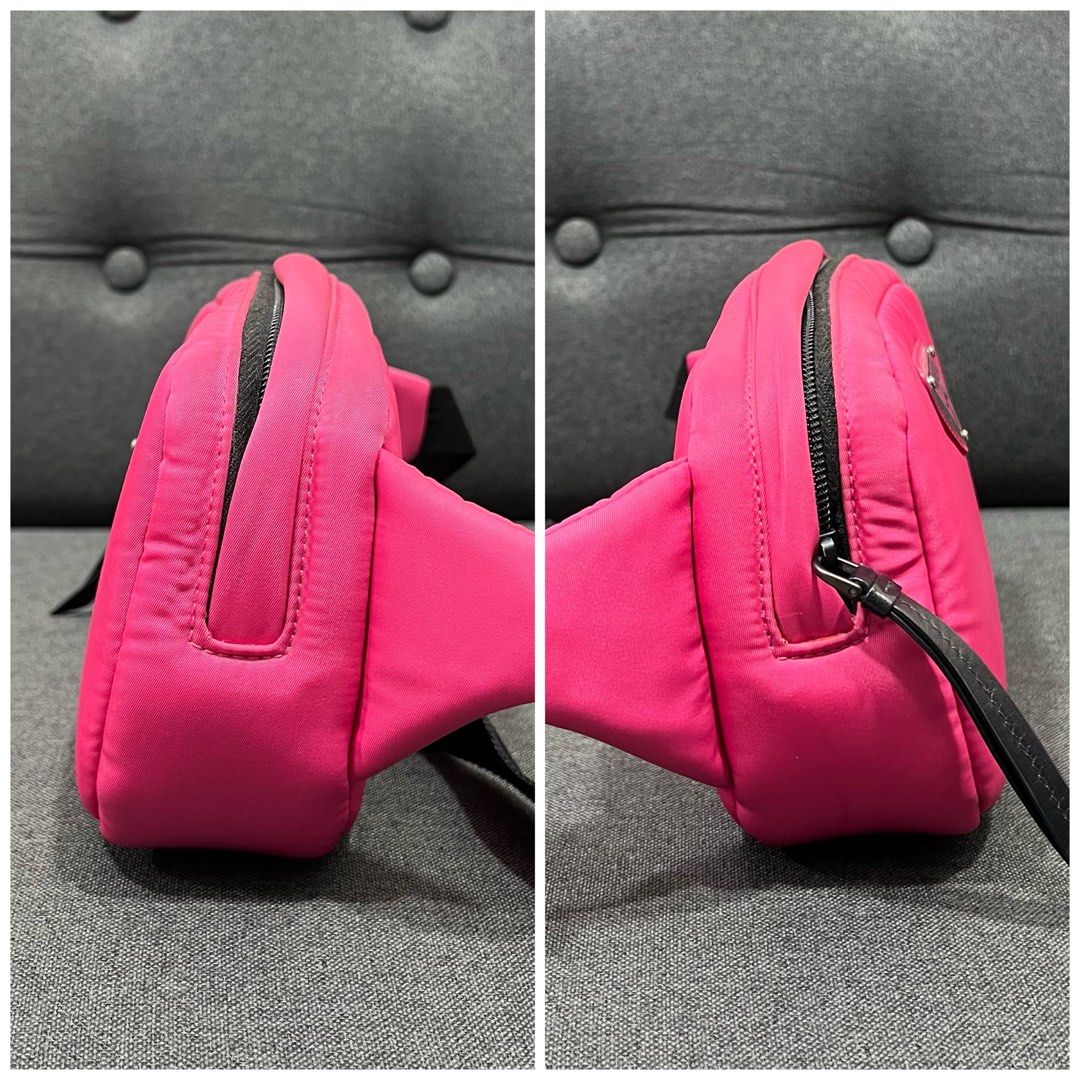 Tessuto Nylon Soft Belt Bag Pink (Category: Luxury Bags & Wallets) located in Manila. Submitted by luxuryprelovedbagsby_by_agnes (Listing ID 1458392797, Image 3). Description: Tessuto Nylon Soft Belt Bag Pink Php 45,000 Excellent Condition Dimensions: 20cm x 16cm x 6cm.