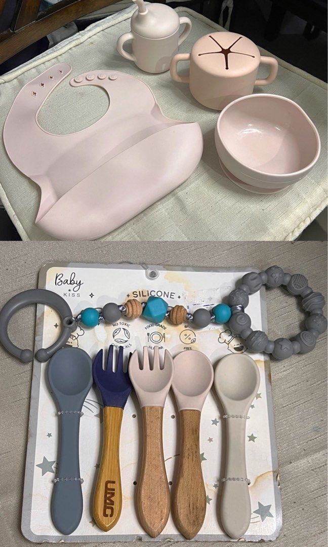Toddler Feeding Set (Category: Weaning & Toddler Feeding) located in San Juan City. Submitted by sundayshorty (Listing ID 1458462191, Image 1). Description: TAKE ALL FOR 500.