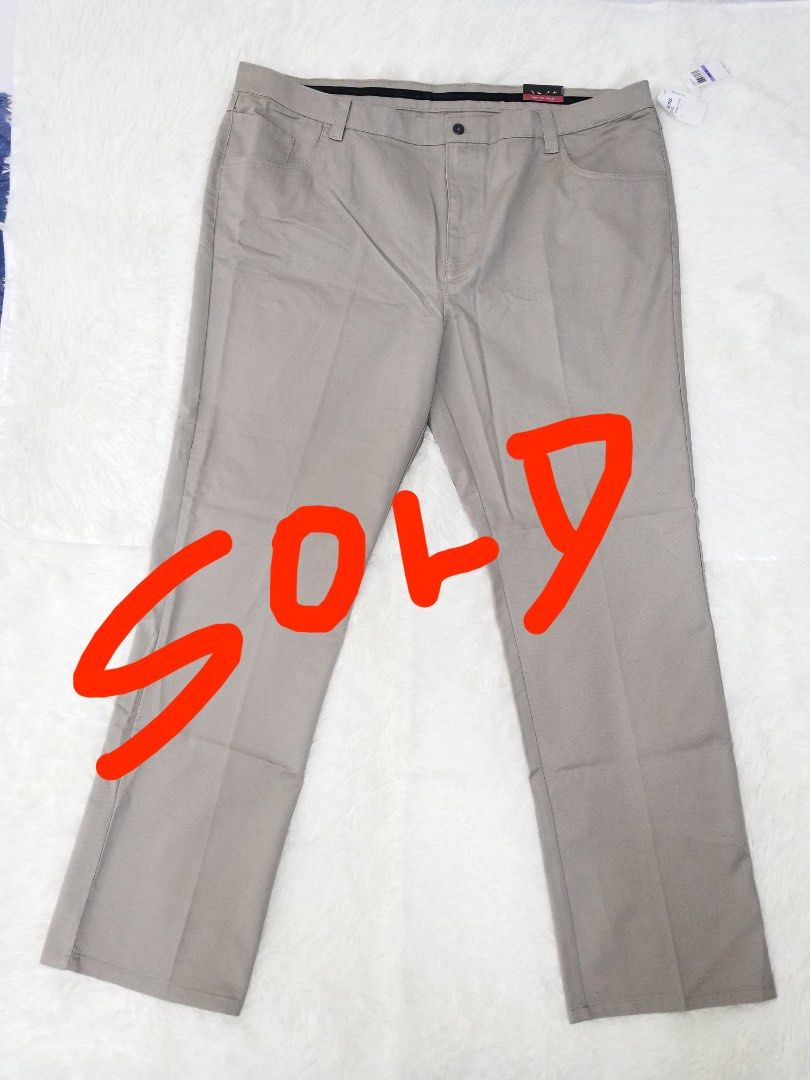 U.S. Brand PLUS SIZE Men's Pants (Category: Jeans) located in Quezon City. Submitted by aimcharm17 (Listing ID 1193511271, Image 3). Description: 800php EACH (all are brand new with tag and bought in USA) ●LEVI STRAUSS (STRETCH) Size:56×34 Waist: 56 inches. Hip: 62inches; Outseam Length: 45inches *Sits below waist; regular fit through thigh Materials: 92% cotton, 7% polyester, 1% elastane ●VAN HEUSEN (Flex) Size: 48×36 *SOLD* Color: Kha Aluminum 