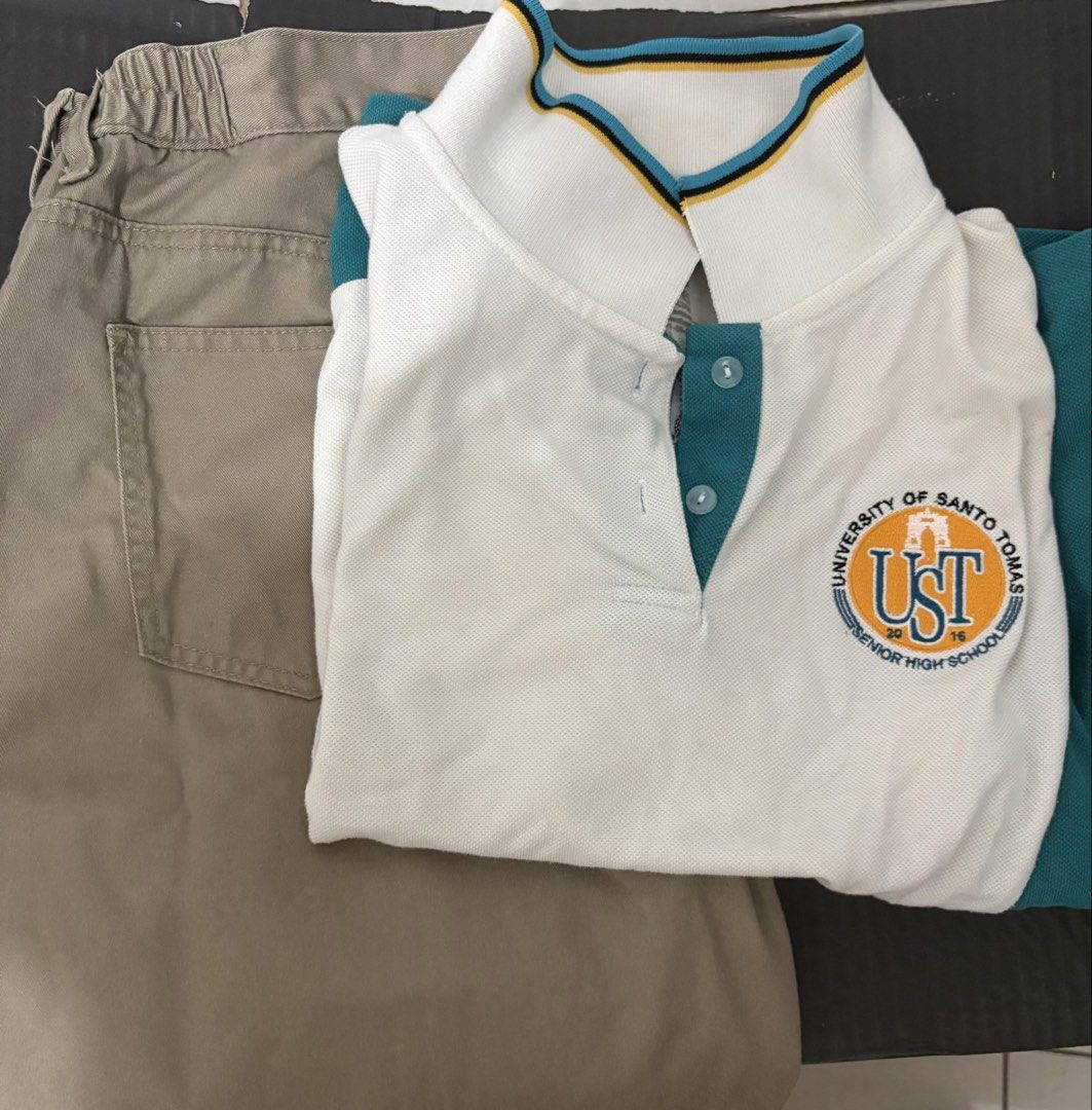 UST SHS Type B Uniform Medium (Category: Sets or Coordinates) located in Manila. Submitted by il6_eilsel (Listing ID 1458332412, Image 1). Description: Rfs: Graduated - in good condition - Size Medium - No Flaws - Female Owned Can do meetups around UST or lalamove .