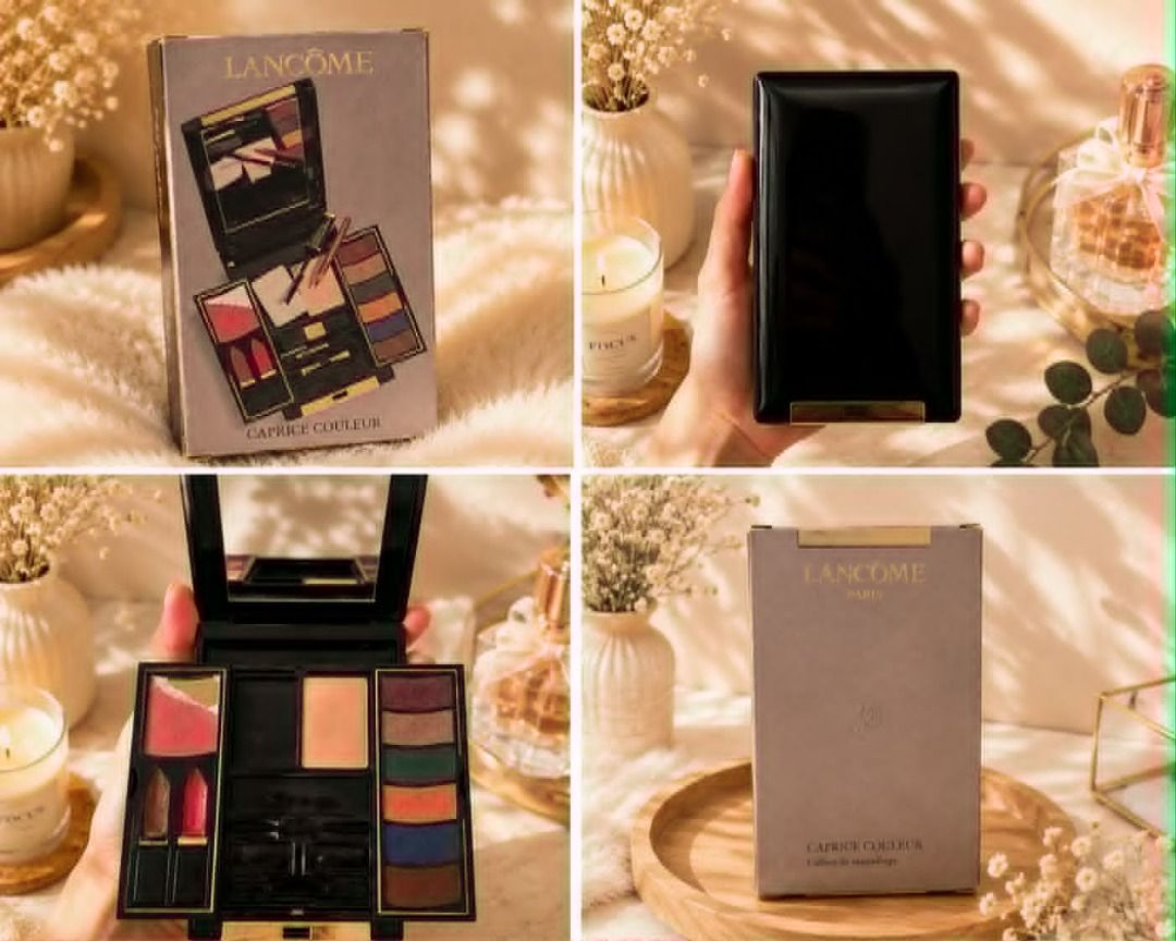 Vintage Lancôme Caprice Couleur Makeup Set (Category: Makeup) located in Taguig. Submitted by rosesofpositivity123 (Listing ID 1458492483, Image 2). Description: Vintage Lancôme Caprice Couleur makeup set. 💕 Comes with the original case/box and makeup palette with mirror, eyeshadows, blush, and lip colors..