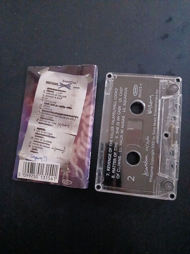 Wolfgang - Acoustica Cassette Tape (Category: CDs & DVDs) located in Pili. Submitted by marktoraldo (Listing ID 1458329476, Image 2). Description: 1500 Php. add sf Gcash mop. ty admin.