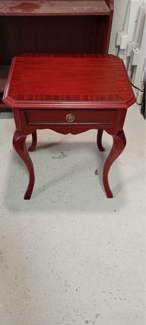 Wood Accent Drawer Side Table (Category: Tables & Sets) located in Malabon City. Submitted by aven25 (Listing ID 1458436533, Image 2). Description: Wood Accent Drawer Side Table Size: 50 x 40 x 64cm Height Good Condition no issue Ready to Use .