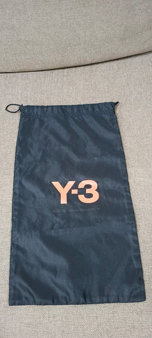 Y-3 Drawstring Pouch Bag (Category: Accessories) located in Kuala Lumpur. Submitted by coolocean-44b842 (Listing ID 1458436310, Image 1). Description: 22 x 39.5cm.