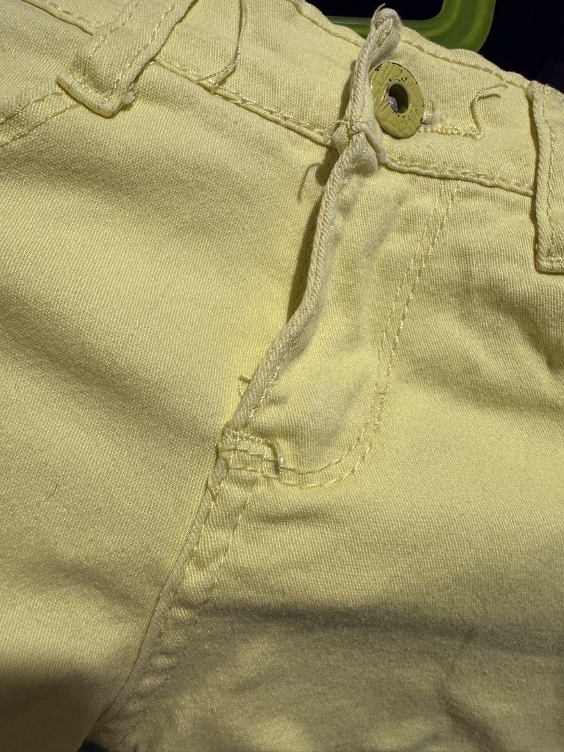 Yellow Denim Shorts (Category: Babies & Kids Fashion) located in Santa Rosa. Submitted by secondfinds8 (Listing ID 1458391310, Image 2). Description: Stretch fabric Used only once Bought in Hongkong.