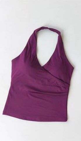 Yoga tank top dark purple (Category: Sleeveless) located in Quezon City. Submitted by spacecleanse (Listing ID 1458401272, Image 1). Description: Used once only .