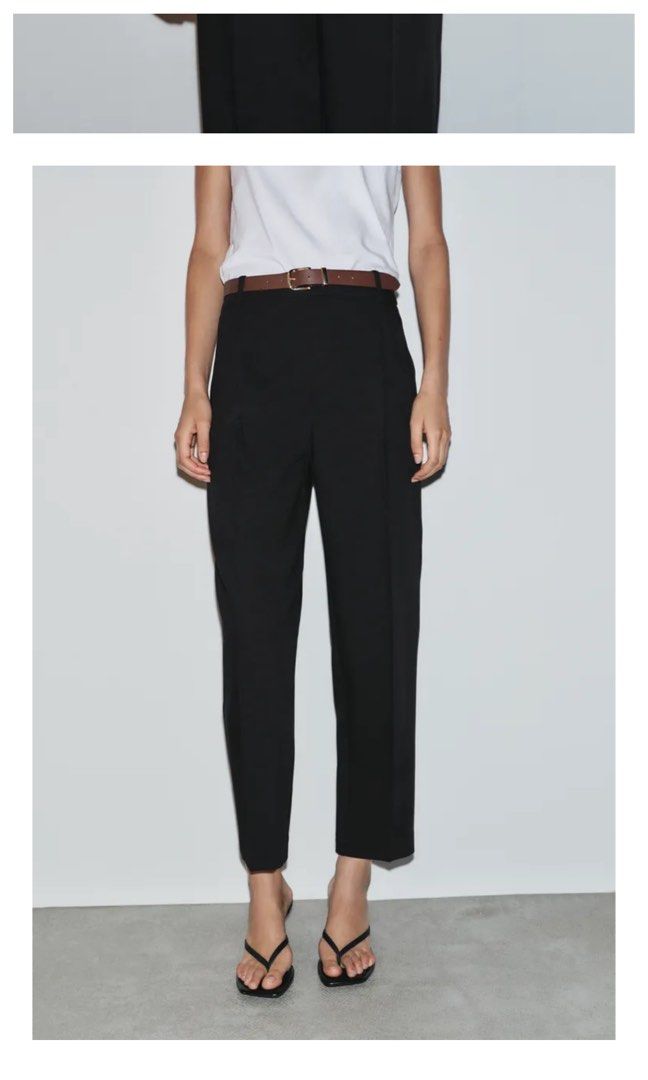 Zara Black Trousers (Category: Other Bottoms) located in Lubao. Submitted by weirdgirl444 (Listing ID 1458321886, Image 1). Description: Fits 25-27in waist For reference im 5’6.