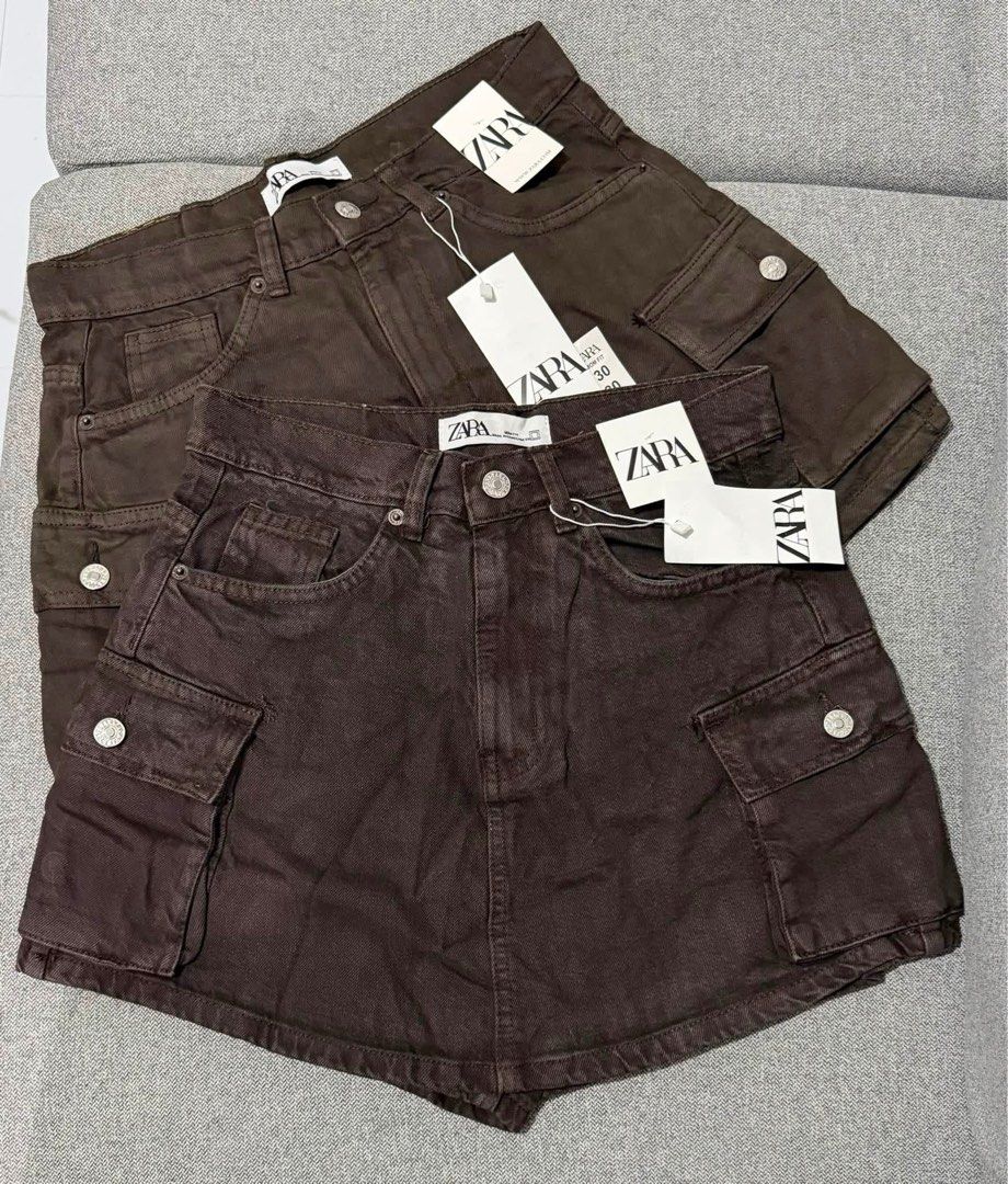 Zara Plus Size Cargo Skort 37-38 (Category: Skirts) located in Marikina City. Submitted by fashionfindsmanila (Listing ID 1458350254, Image 1). Description: Very nice. Bought for 499. No low ballers please. With tags, not worn. Too big on me. With mendings on the side. Please check all photos. Actual posted. Please base on tape measure size: Waist: 37-38 hard denim, not stretchable Hips: 46 Length: 16 No lowballers pls. 👚No when worn 📍Marikina 